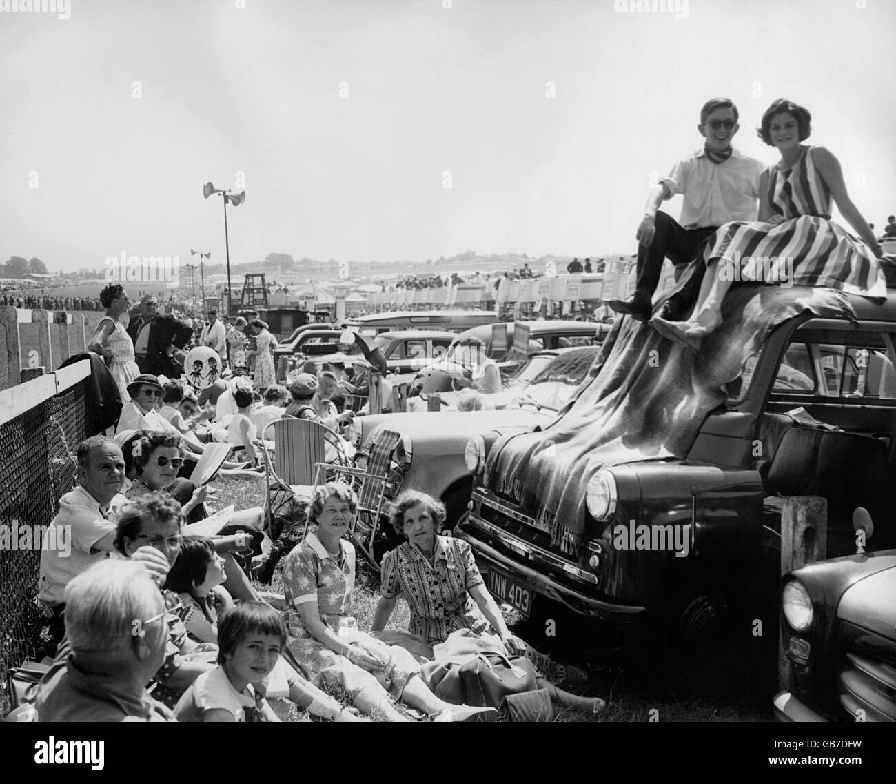 Les courses de chevaux - Le Festival 1959 - Derby Derby Day - Epsom Downs Racecourse Banque D'Images