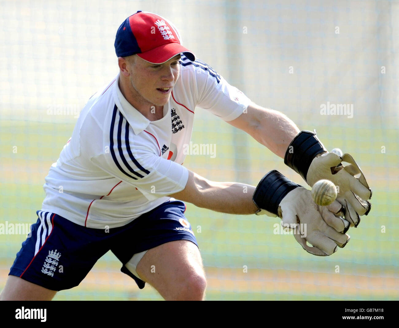 Cricket - filets Session - Stade Brabourne - Mumbai Banque D'Images