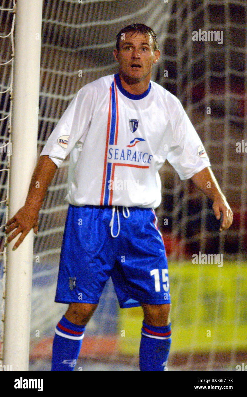 Soccer - Nationwide League Division One - Walsall c. Gillingham. Mark Saunders, Gillingham Banque D'Images