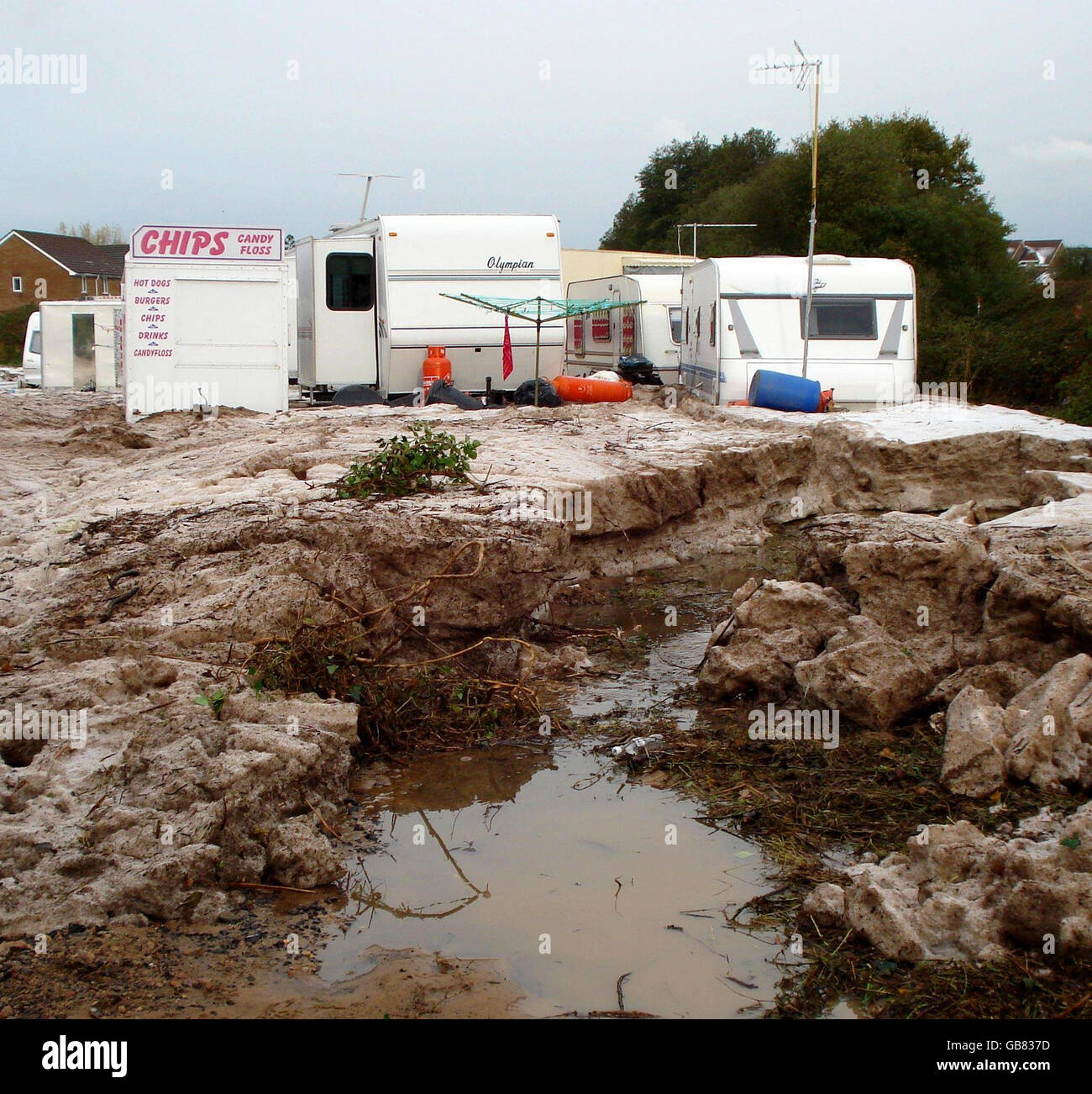 Les inondations au Royaume-Uni Banque D'Images