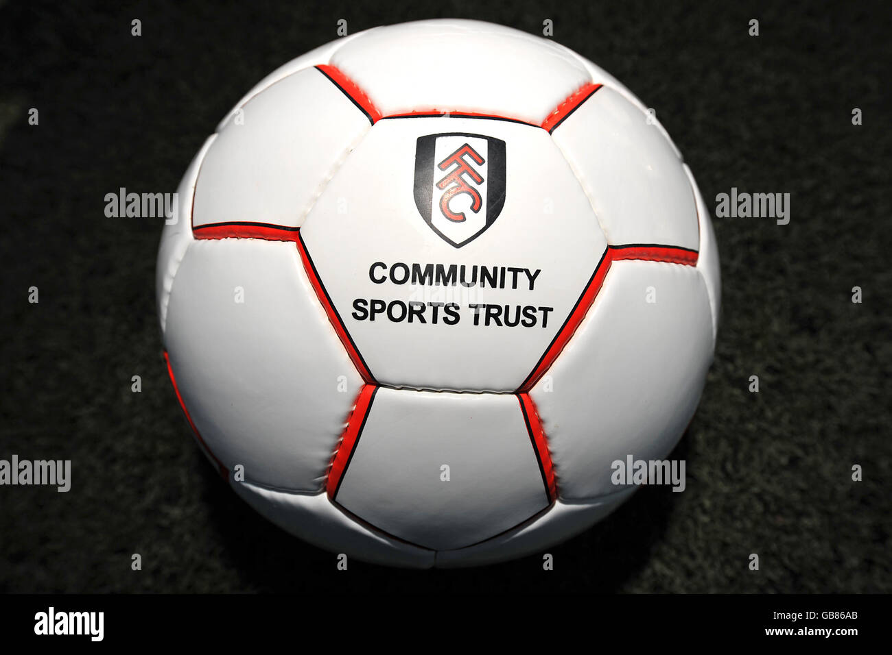 Vue générale d'un football Fulham FC Community Sports Trust. Banque D'Images