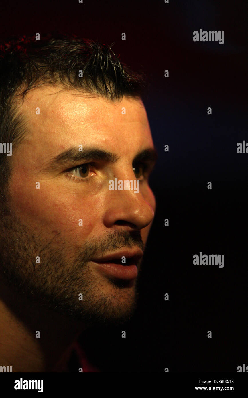 Joe Calzaghe Boxe - Conférence de presse - Planet Hollywood - New York Banque D'Images
