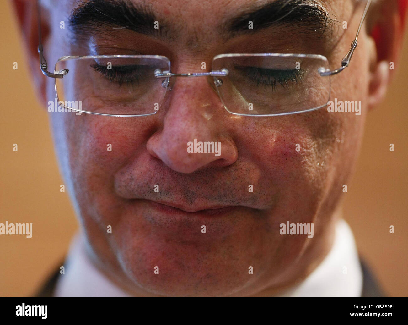 Le chancelier Alistair Darling donne la conférence annuelle de Mais à la Cass Business School de la City de Londres. Banque D'Images