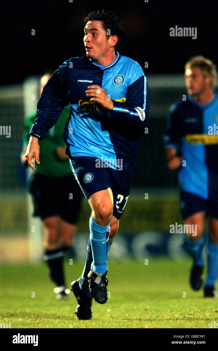 Soccer - LDV Vans Trophée - Southern Section First Round - Wycombe Wanderers / Cambridge United.Andy Bell, Wycombe Wanderers Banque D'Images