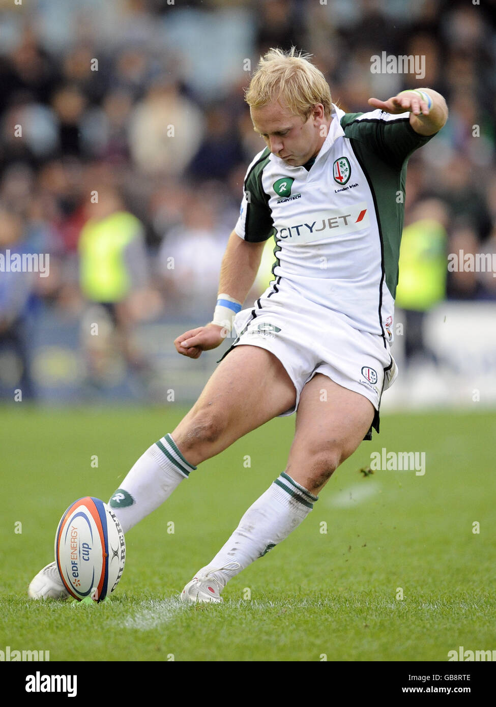 Rugby Union - EDF Energy Cup - Harlequins / London Irish - Twickenham Stoop.Shane Geraghty, irlandais de Londres Banque D'Images