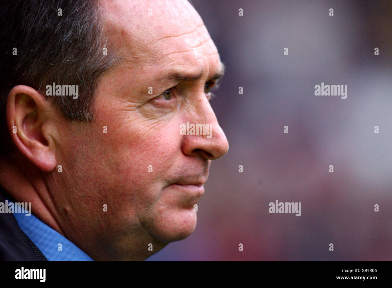 Football - FA Barclaycard Premiership - Liverpool / Manchester United. Gerard Houllier, directeur de Liverpool Banque D'Images