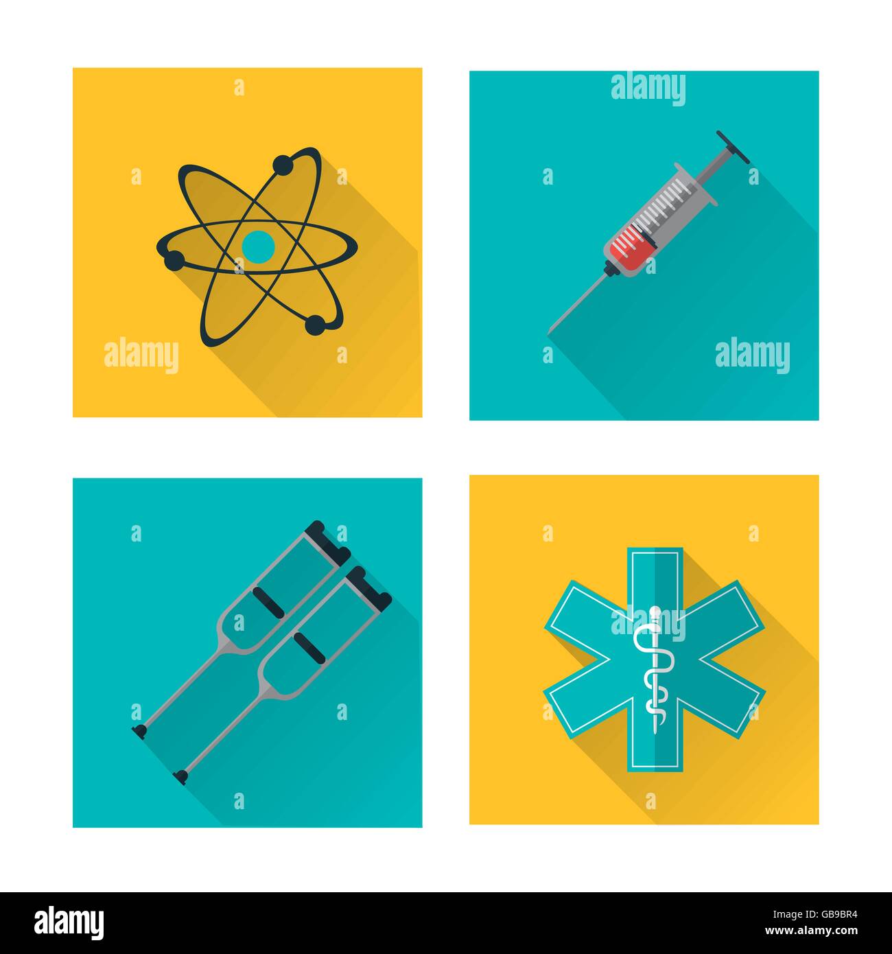 Icon Set sur frame. La conception des soins médicaux et de santé. Grap vecteur Illustration de Vecteur