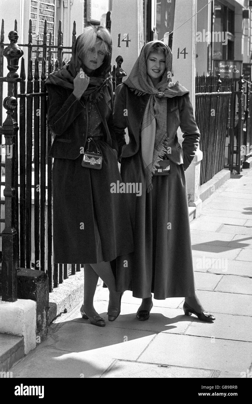Mode - Hardy Amies Automne/Hiver Collection - Londres - 1982 Banque D'Images