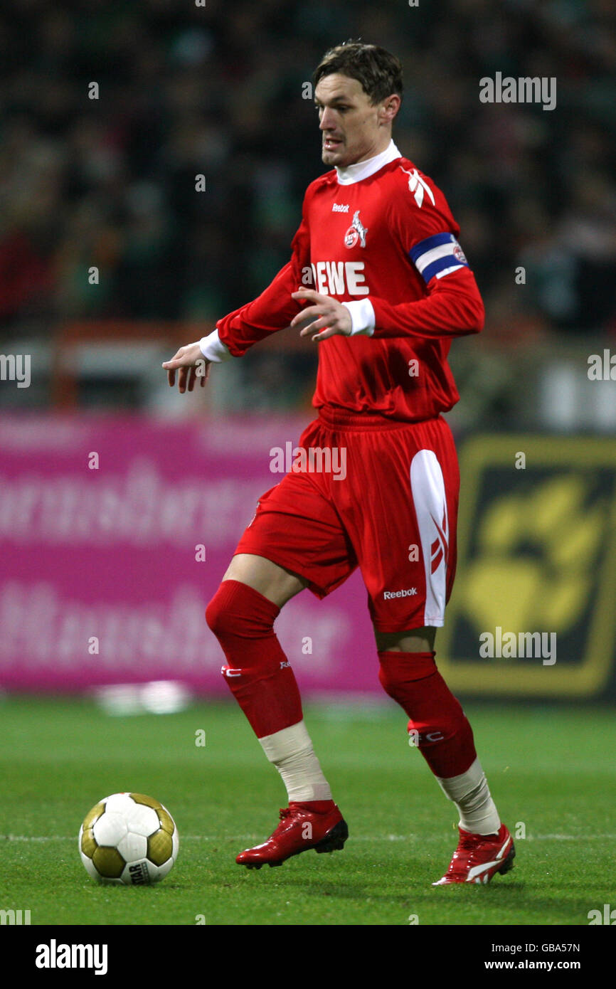 Football - Allemand Bundesliga - SV Werder Bremen / FC Koln - Weserstadion. Milivoje Novakovic, FC Koln Banque D'Images