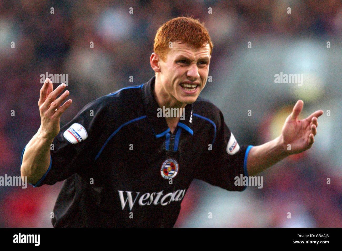 Football - Nationwide League Division One - Stoke City v Reading. Steven Sidwell, Reading Banque D'Images