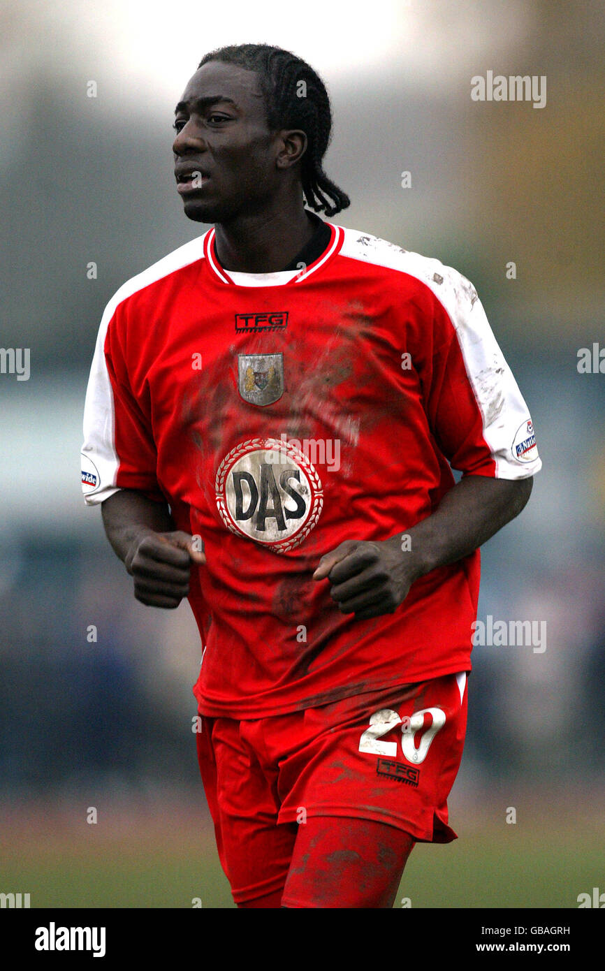 Football - AXA FA Cup - Premier tour - Bradford Park Avenue et Bristol City.Kevin Amankwaah, Bristol City Banque D'Images