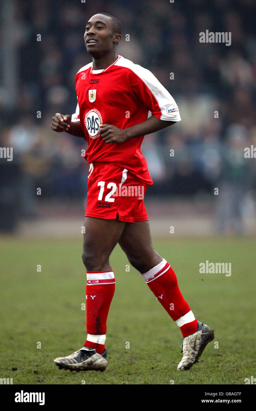 Football - AXA FA Cup - Premier tour - Bradford Park Avenue et Bristol City.Aaron Brown, Bristol City Banque D'Images