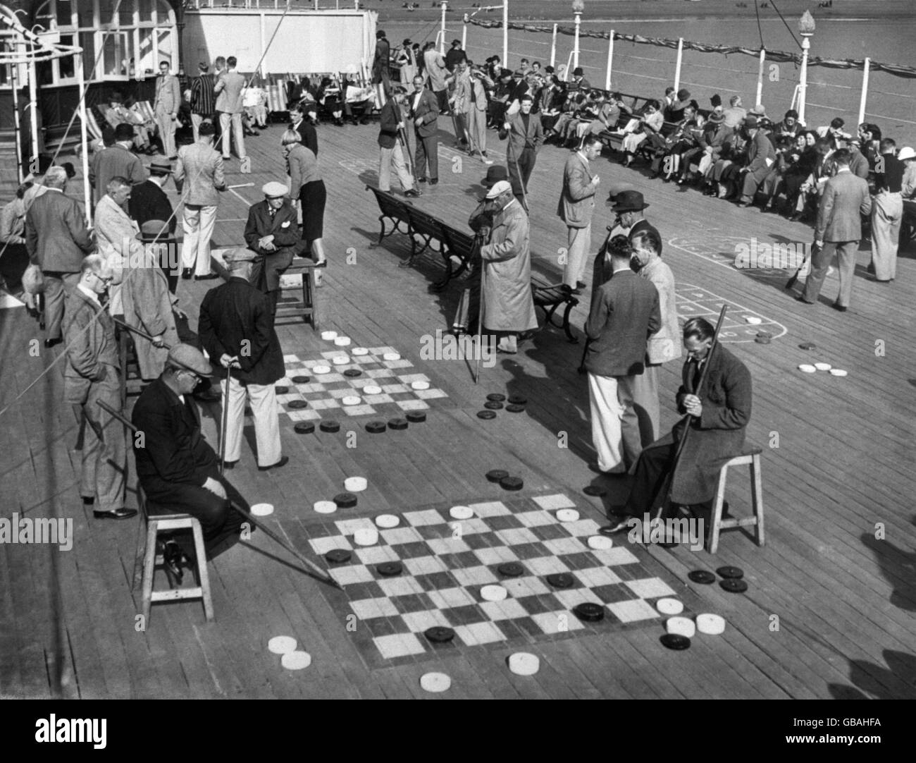 Vacances britanniques - le bord de mer - Bournemouth - 1937 Banque D'Images