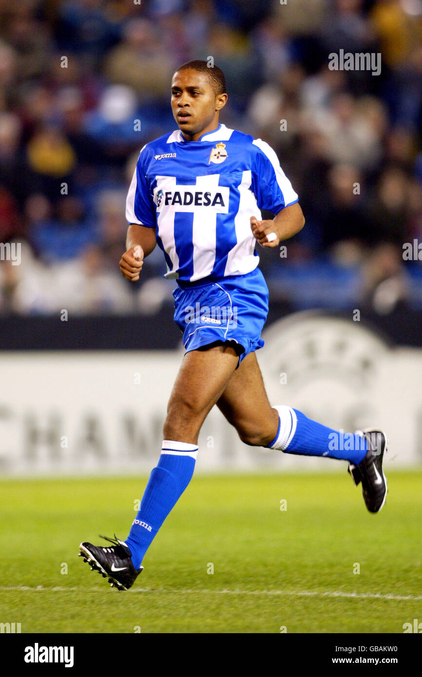 Football - Ligue des champions de l'UEFA - Groupe C - Deportivo la Coruna / AEK Athènes.Jorge Andrade, Deportivo la Coruna Banque D'Images