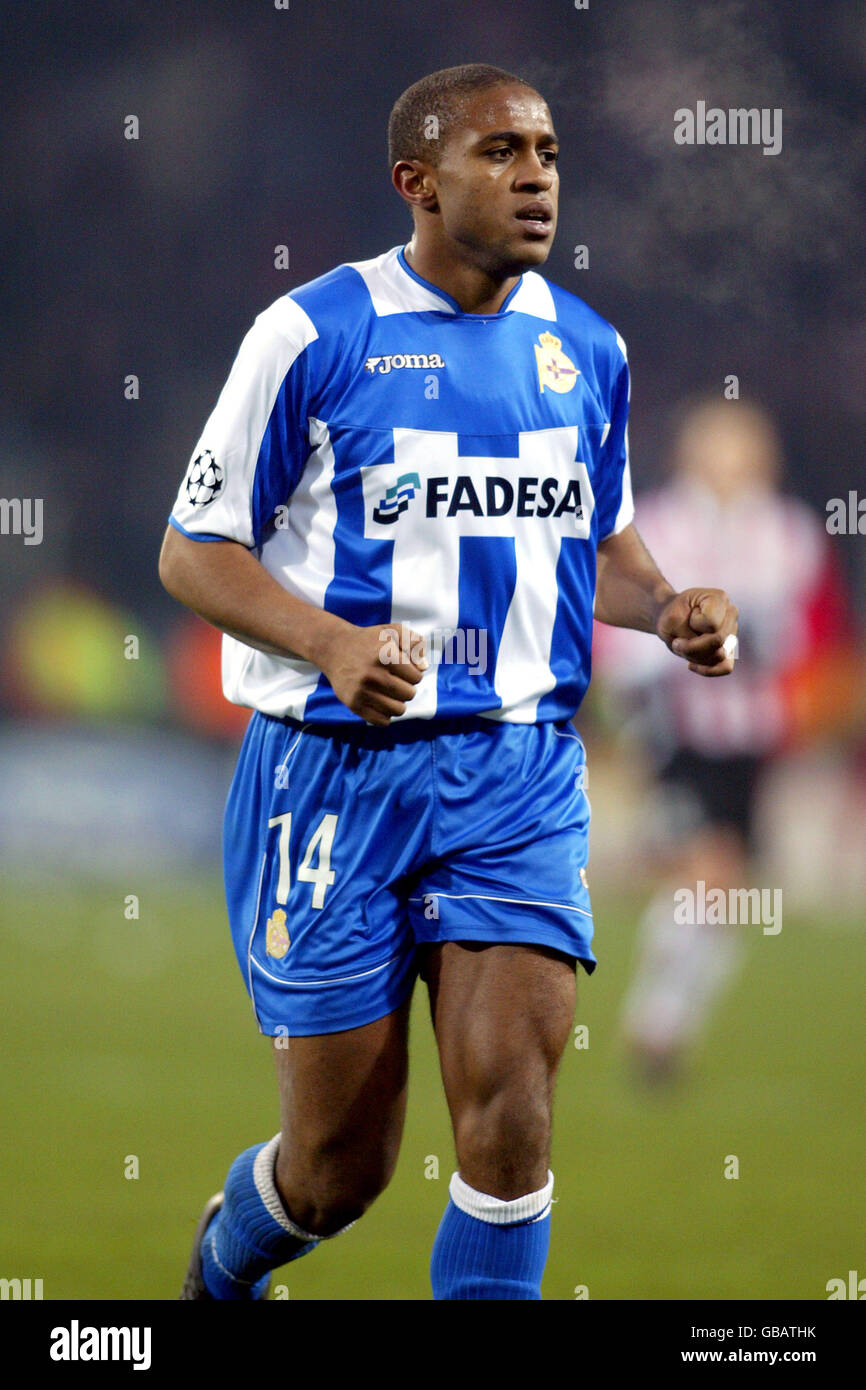 Football - UEFA Champions League - Groupe C - PSV Eindhoven / Deportivo la Coruna.Jorge Andrade, Deportivo la Coruna Banque D'Images