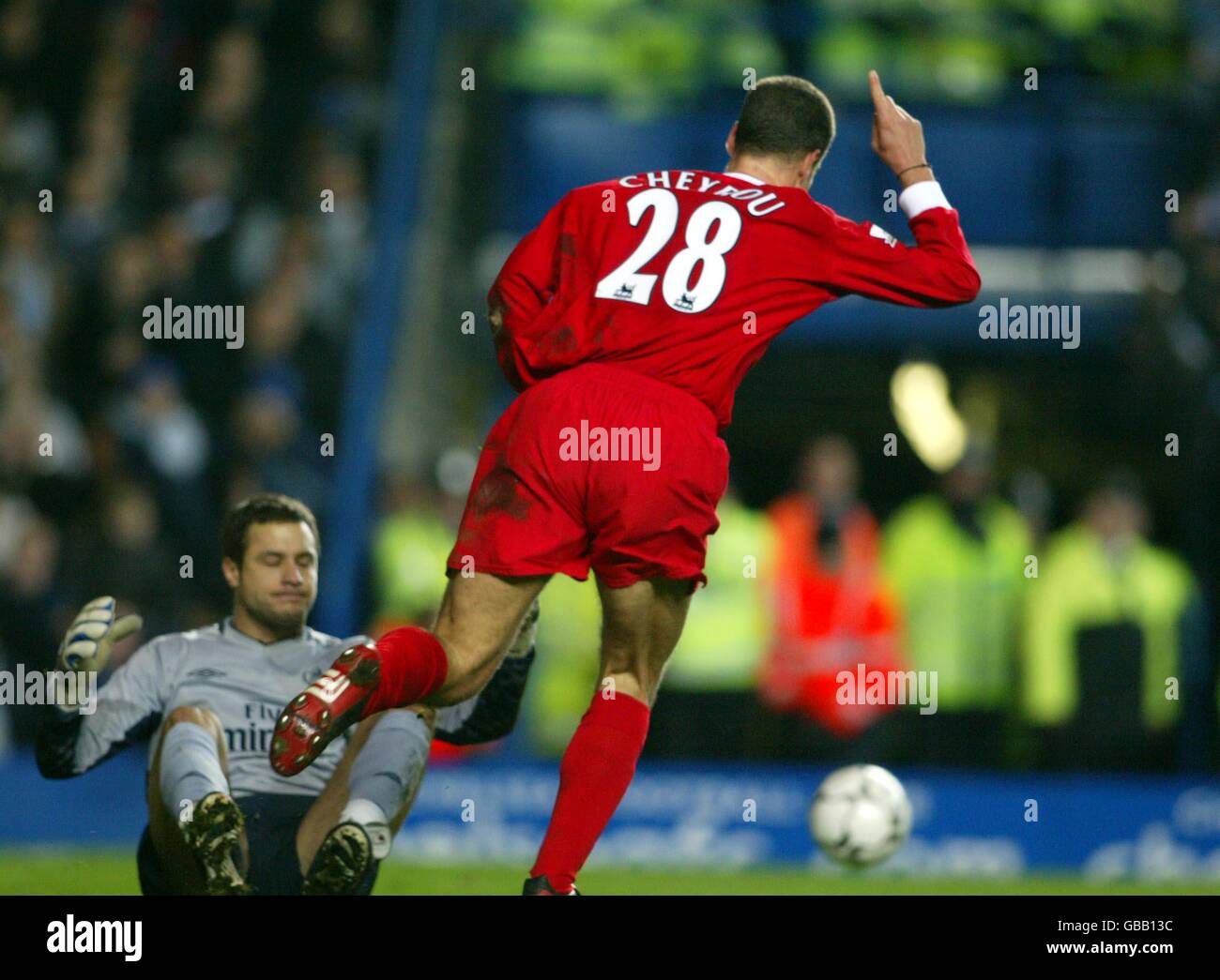 Soccer - FA Barclaycard Premiership - Chelsea v Liverpool Banque D'Images