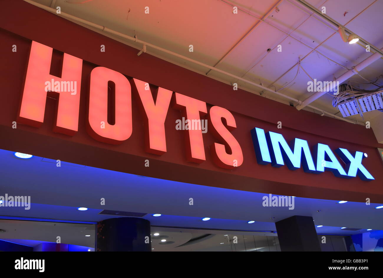 Cinéma Hoyts film Imax en Australie. Banque D'Images