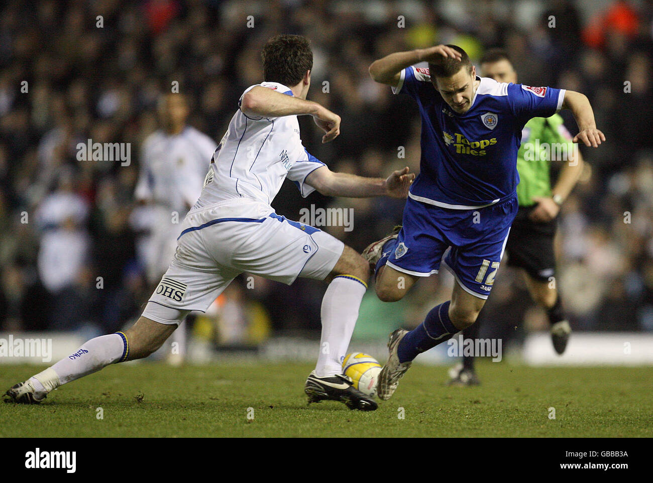 Soccer - Coca-Cola Football League One - Leeds United v Leicester City - Elland Road Banque D'Images