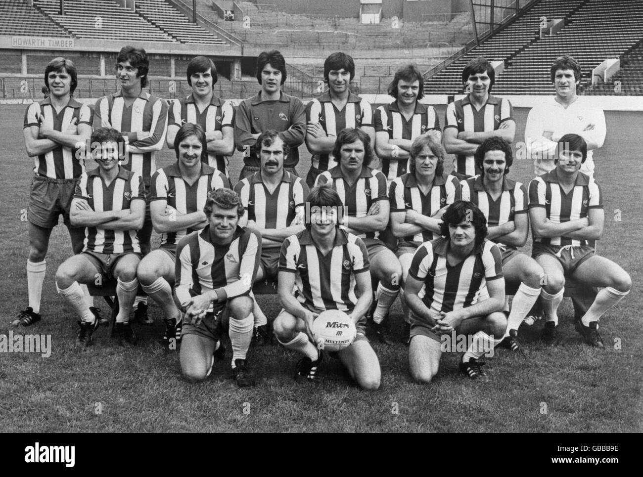 Soccer - Photocall - Groupe de l'équipe de Sheffield Wednesday - 1977 Banque D'Images