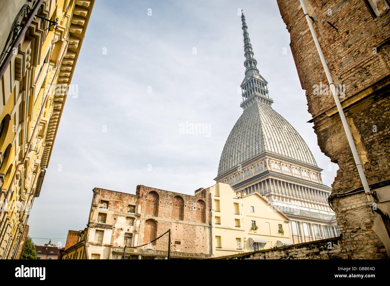 Vue de la Mole Antonelliana, à Turin, Italie. Banque D'Images