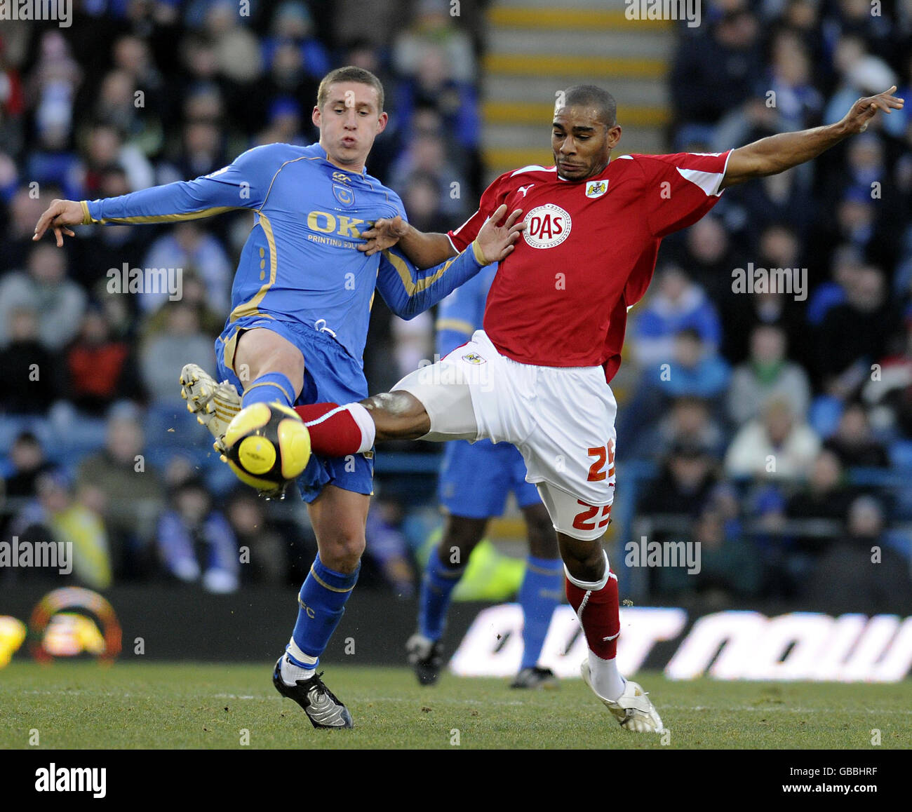 Football - FA Cup - troisième ronde - Portsmouth v Bristol City - Fratton Park Banque D'Images