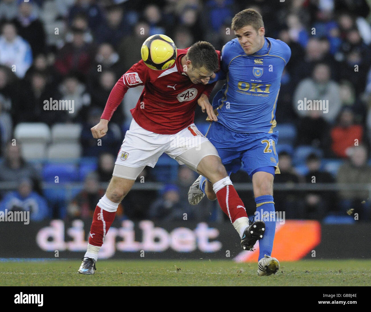 Football - FA Cup - troisième ronde - Portsmouth v Bristol City - Fratton Park Banque D'Images