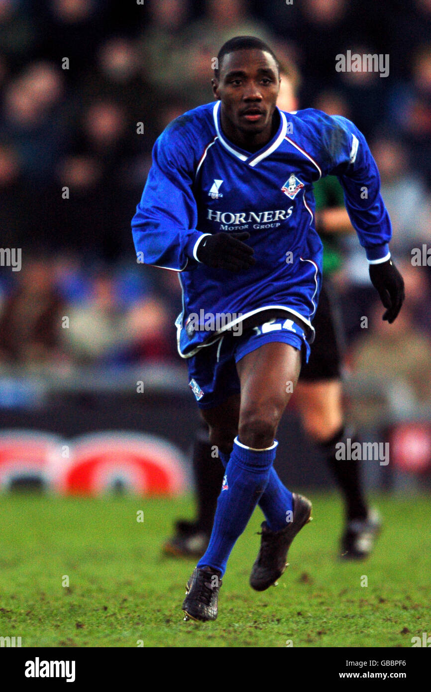 Soccer - Nationwide League Division Two - Oldham Athletic / Grimsby Town. Jermaine Johnson, Oldham Athletic Banque D'Images