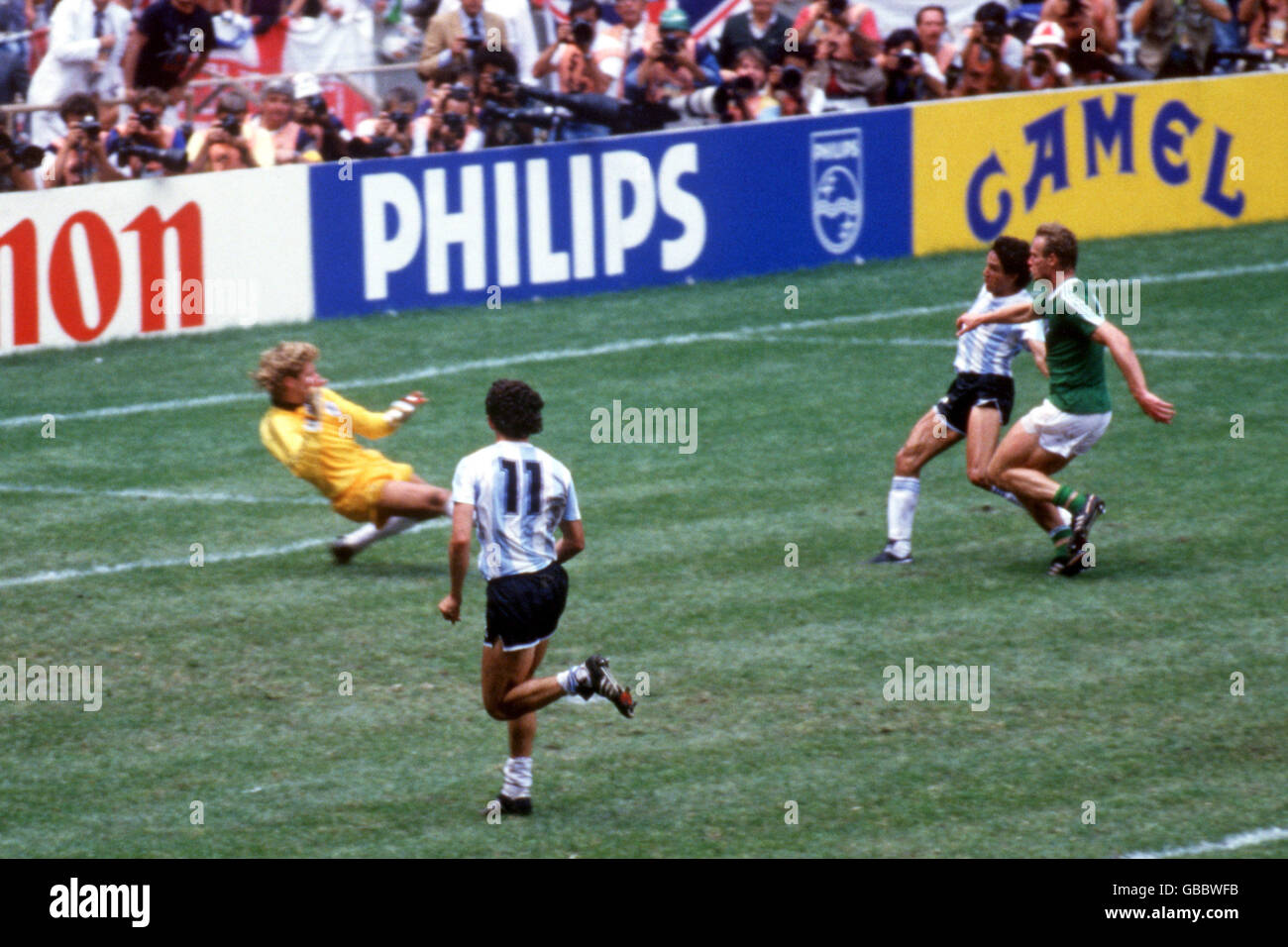 - Coupe du Monde de football Mexique 86 - Final - Argentine v l'Allemagne de l'Ouest Banque D'Images