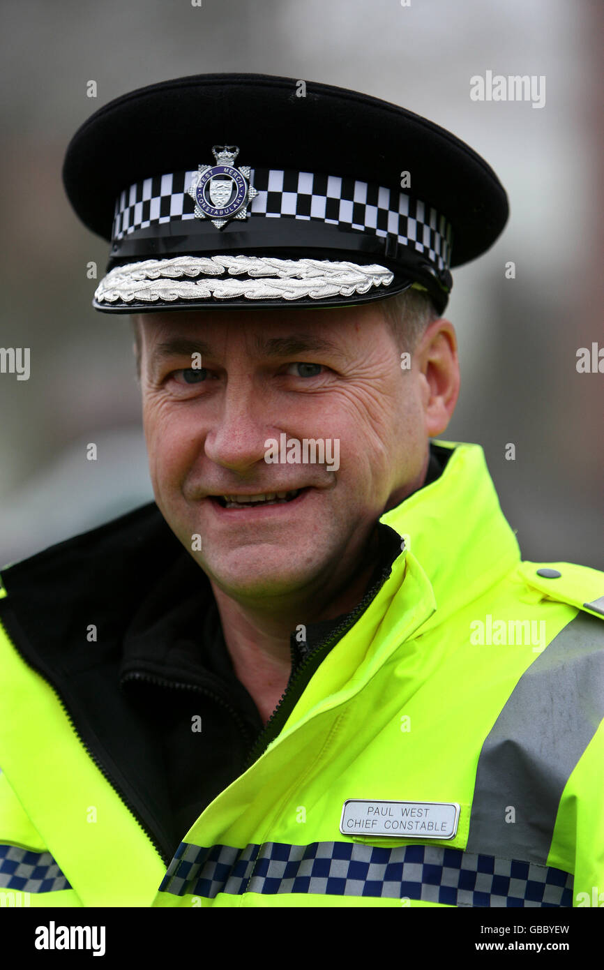 Photo du chef de police de West Mercia Paul West. Banque D'Images