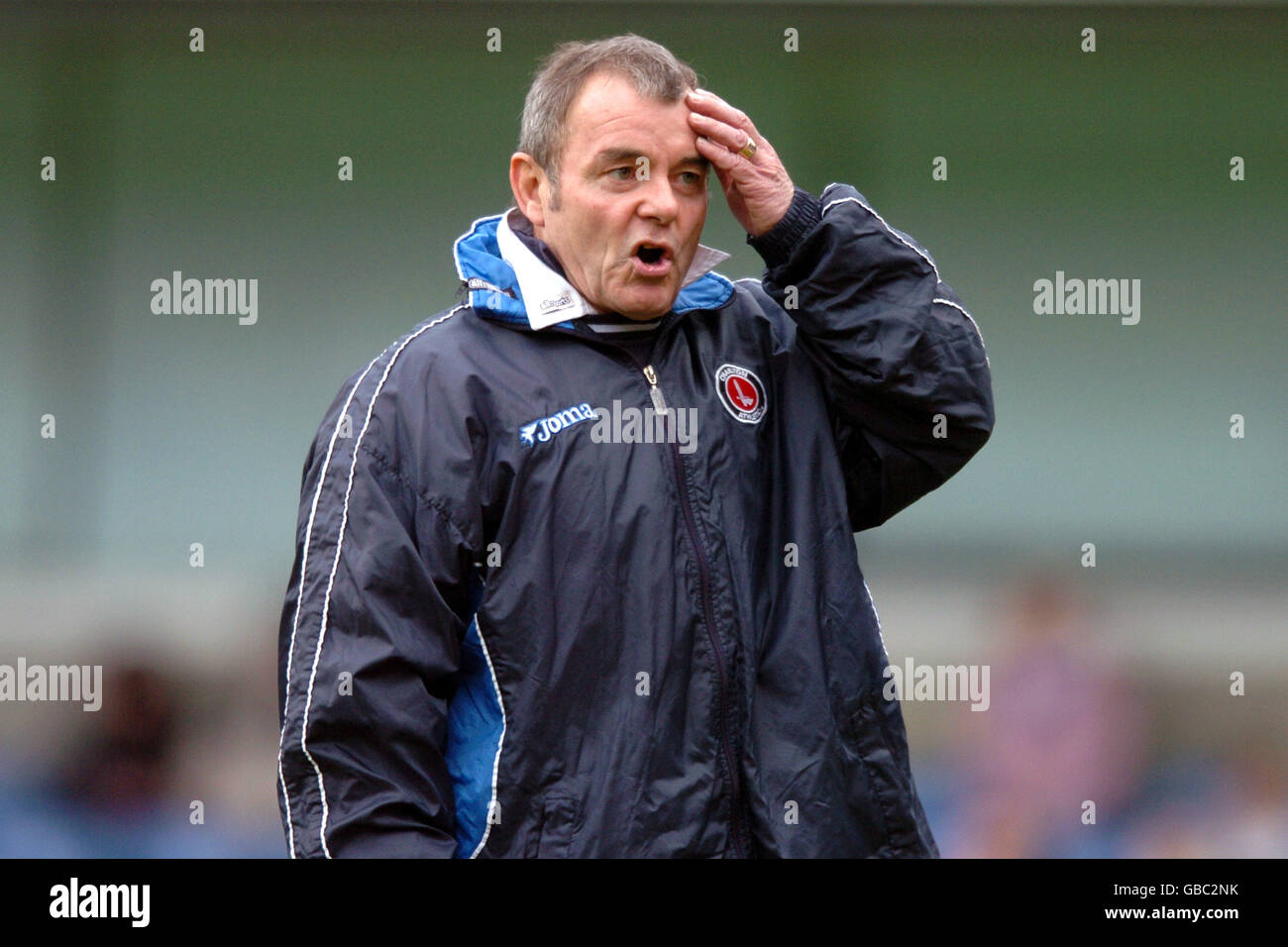 Soccer - FA Barclaycard Premiership - Chelsea / Charlton Athletic. Keith Peacock, Charlton Athletic Manager adjoint Banque D'Images