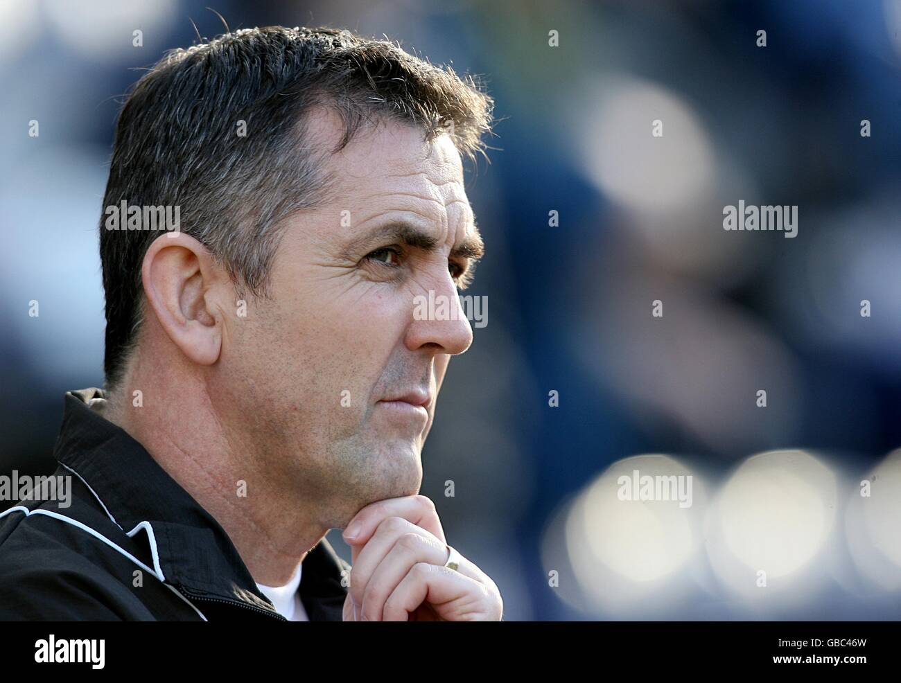 Football - Championnat de la ligue de football Coca-Cola - Preston North End v Burnley - Deepdale.Owen Coyle, directeur de Burnley. Banque D'Images