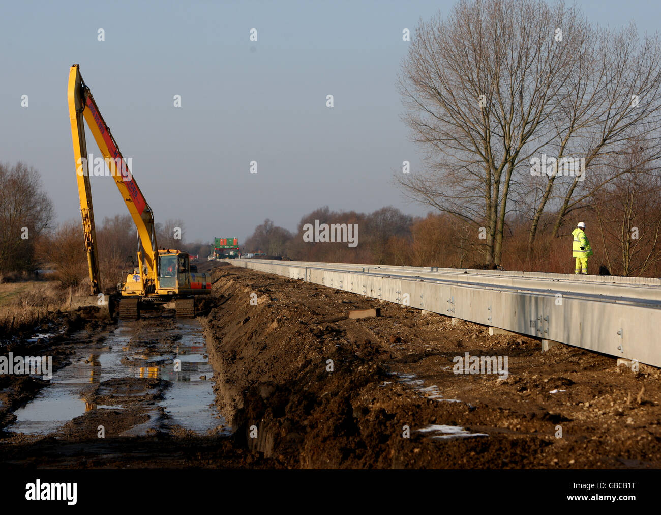 Cambridge Busway guidé Banque D'Images