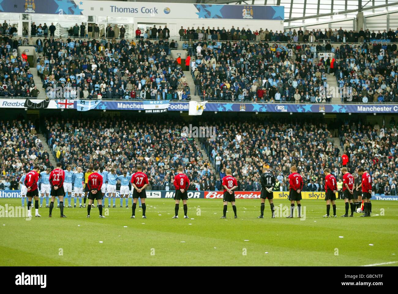Soccer - FA Barclaycard Premiership - Manchester City v Manchester United Banque D'Images