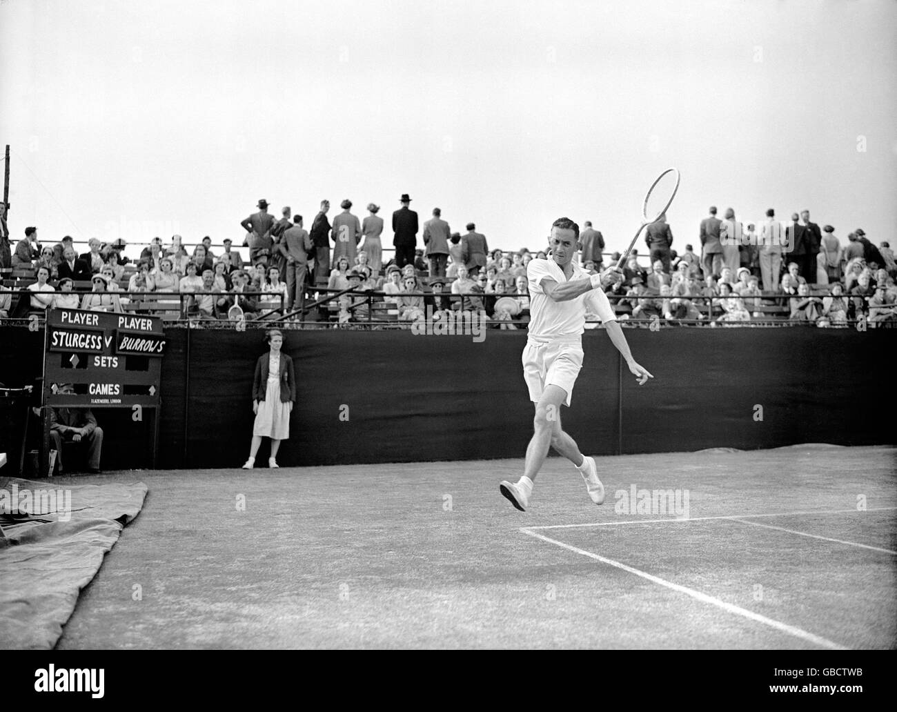 Tennis - championnats de Londres - Queen's Club. Eric Sturgess en action Banque D'Images