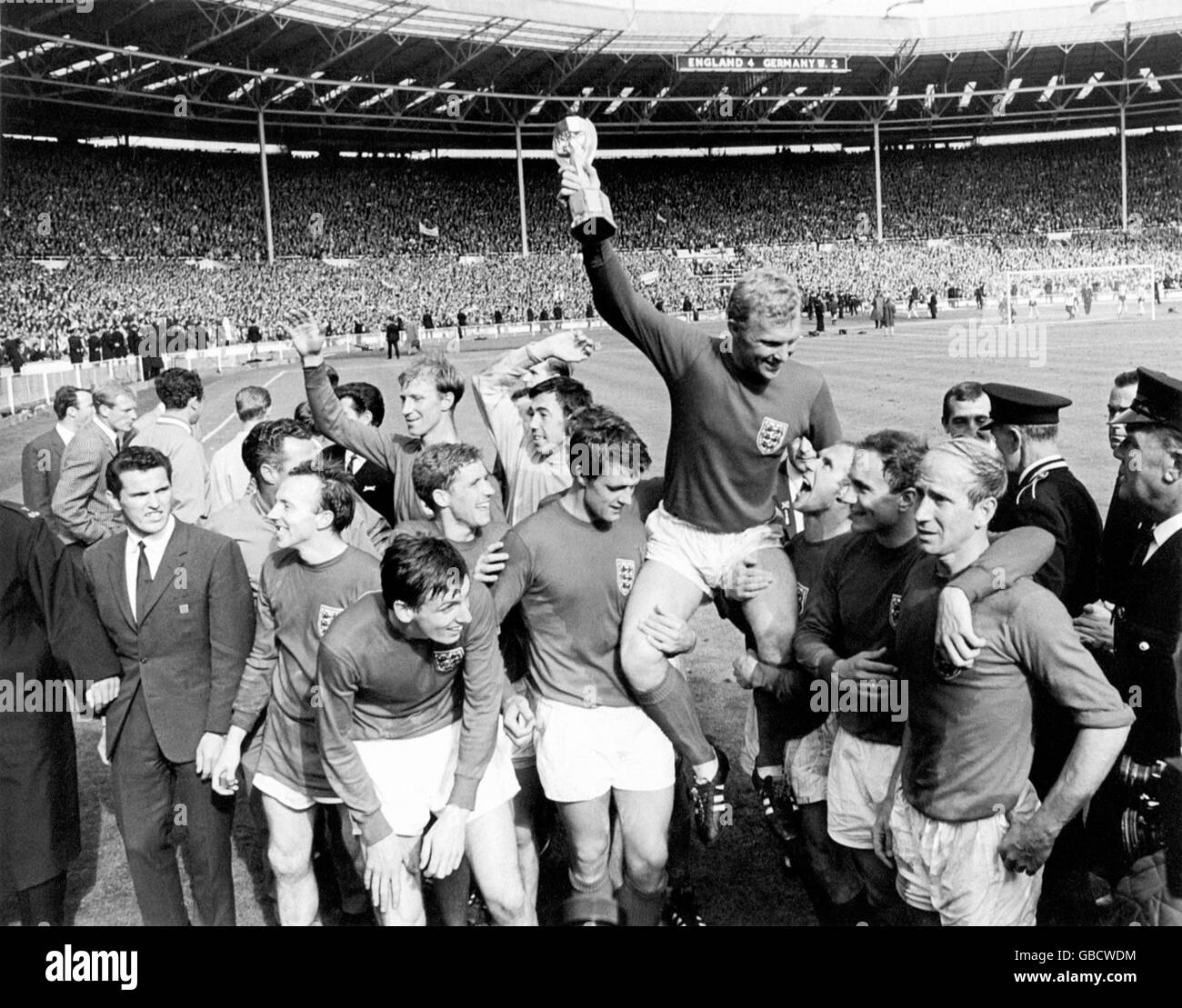 L'Angleterre v l'Allemagne de l'Ouest - 1966 Finale de Coupe du Monde - Stade de Wembley Banque D'Images
