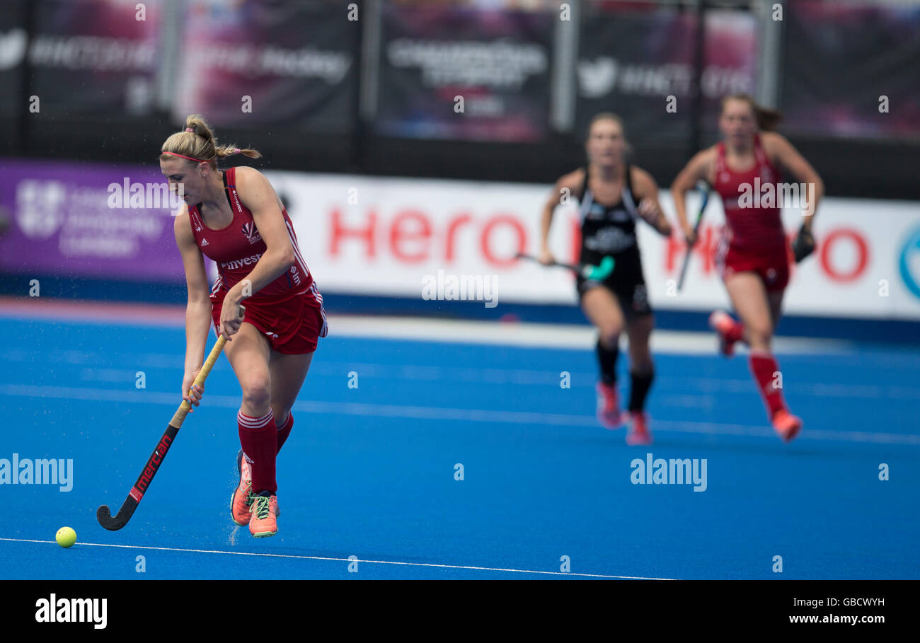 Investec Women's Hockey, Trophée des Champions de France, juin 2016, Londres. Lily Owsley, GO Banque D'Images