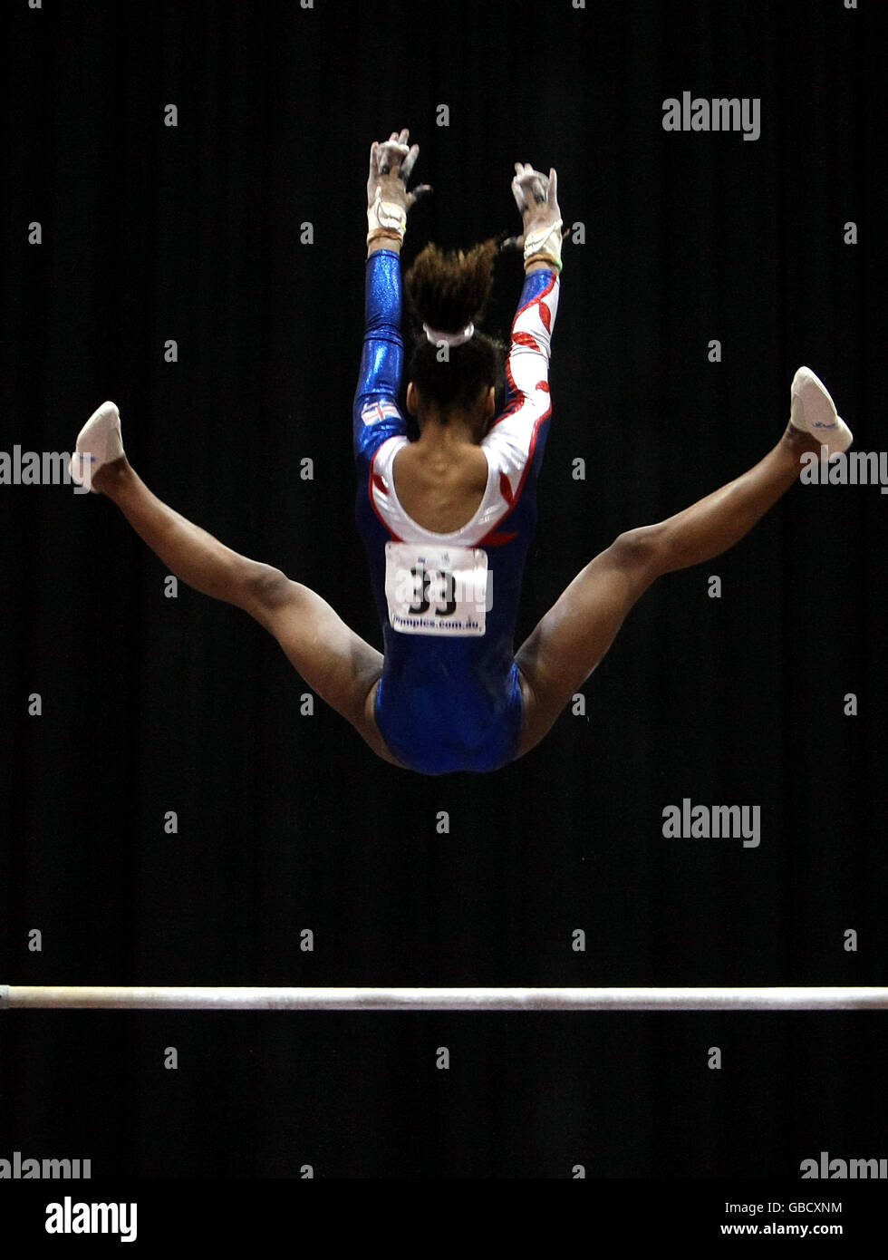 Jeux olympiques - Festival olympique de la jeunesse australienne 2009 - troisième jour - Parc olympique de Sydney.Danusia Francis de Grande-Bretagne pendant la gymnastique artistique au Festival olympique de la jeunesse australienne, Parc olympique de Sydney, 16-01-09 Banque D'Images