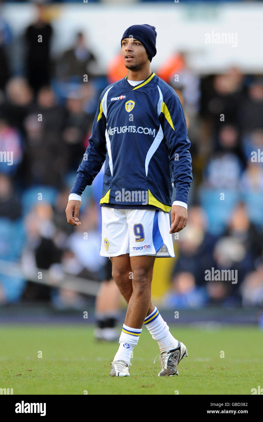 Soccer - Coca-Cola football League One - Leeds United / Peterborough United - Elland Road. Jermaine Beckford, Leeds United Banque D'Images