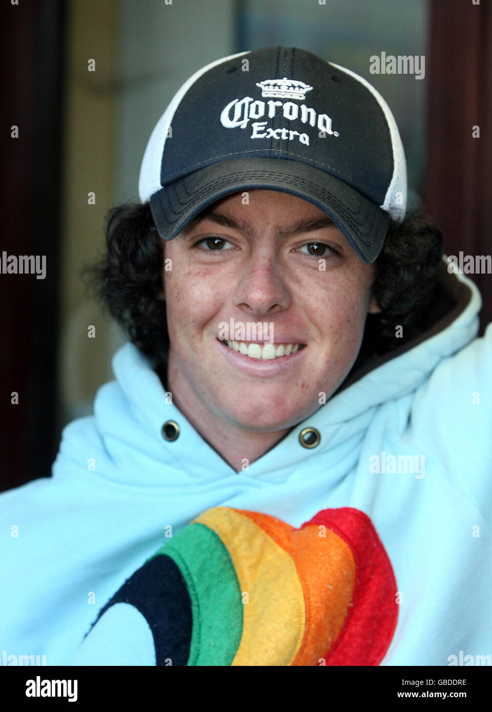 Rory McIlroy.Rory McIlroy, golfeur au Hollywood Golf Club de Co Down après avoir remporté le Dubai Desert Classic dimanche. Banque D'Images