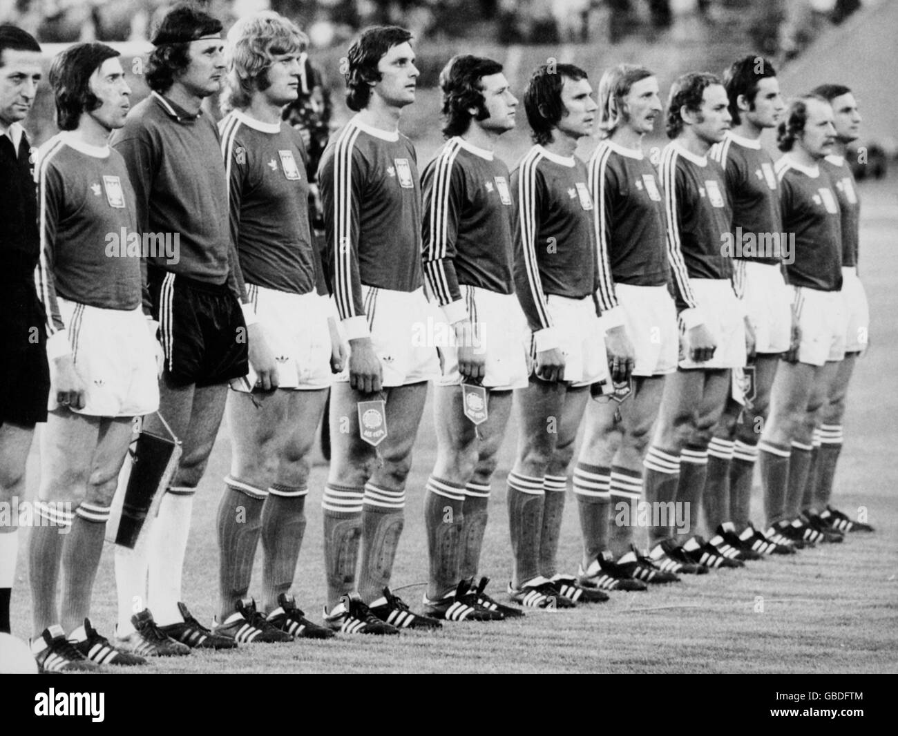 - Coupe du Monde de football en Allemagne de l'Ouest 74 - Groupe B - L'Allemagne de l'Ouest v Pologne Banque D'Images