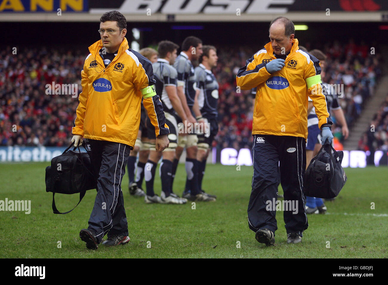 Rugby Union - RBS 6 Nations Championship 2009 - Ecosse v Pays de Galles - Murrayfield Banque D'Images