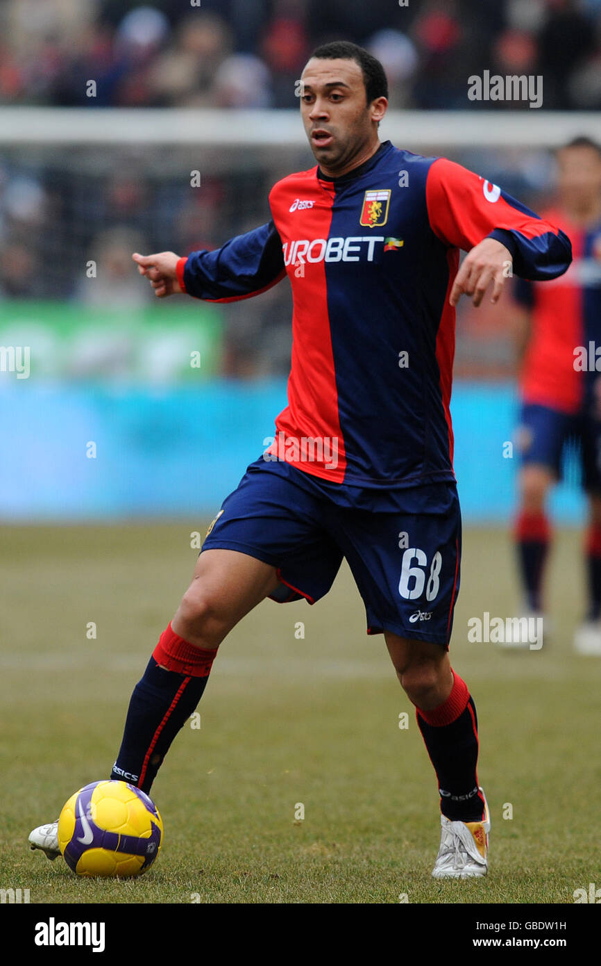 Football - série italienne A - Gênes / Palerme - Comunale Luigi Ferraris. Anthony Vanden Borre, Gênes Banque D'Images
