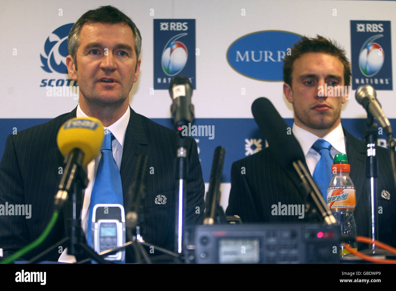 Rugby Union - RBS 6 Nations Championship 2009 - Ecosse v Pays de Galles - Murrayfield Banque D'Images