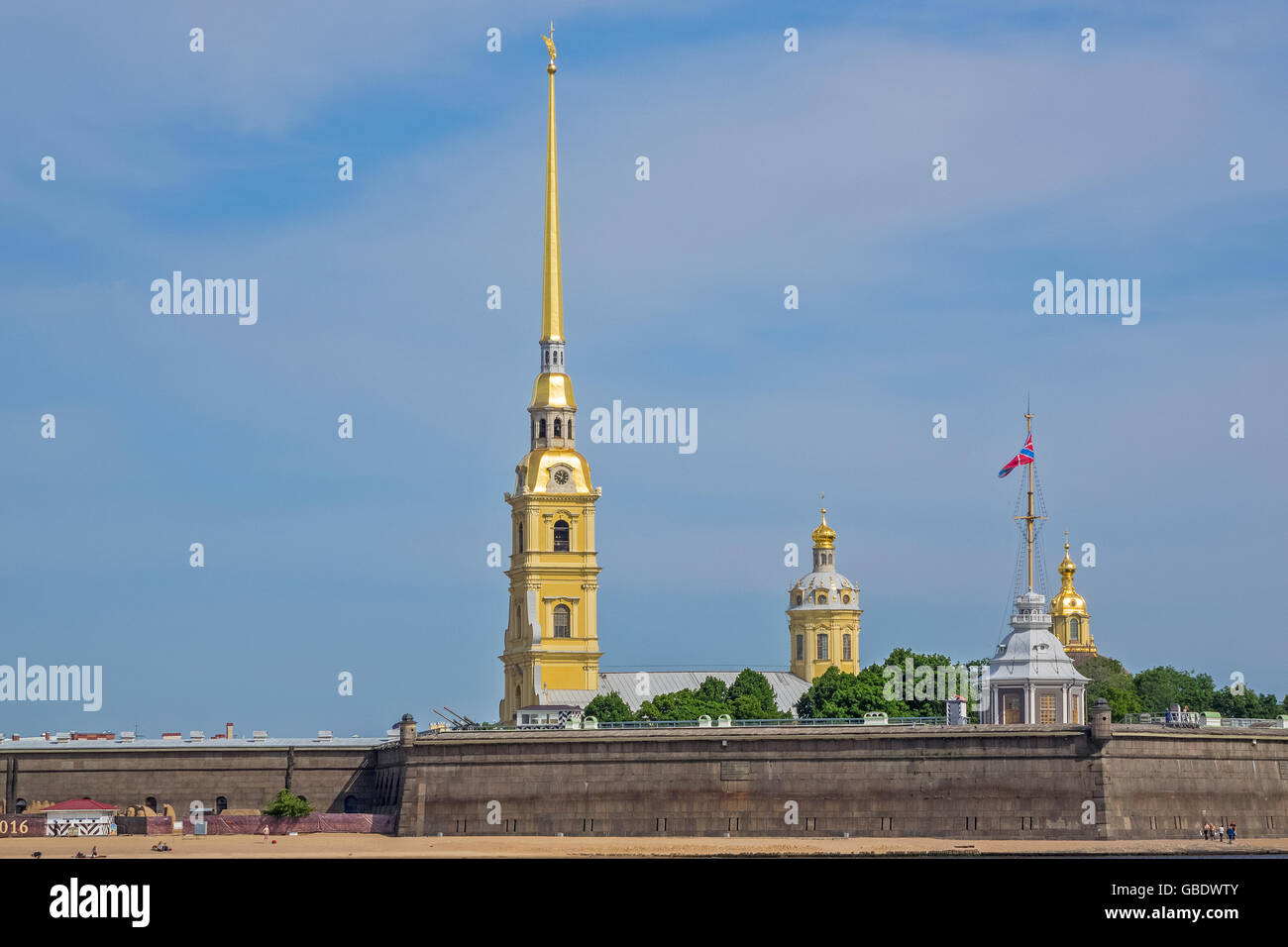 La Cathédrale de Pierre et Paul et Saint Petersburg Russie Forteresse Banque D'Images