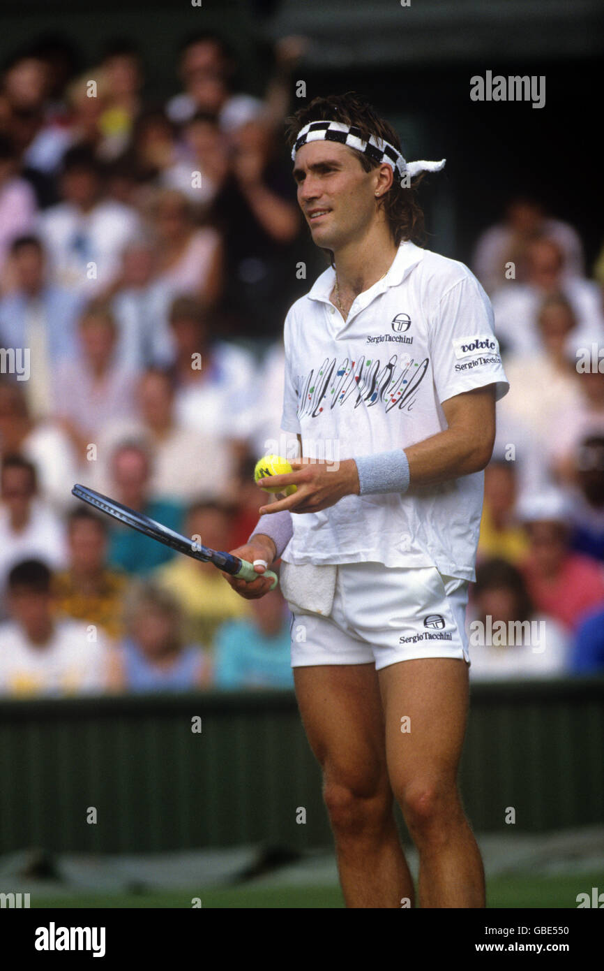 Photo Presse Vintage Boris Becker - Wimbledon 1988 - Tirage 20x13 Cm