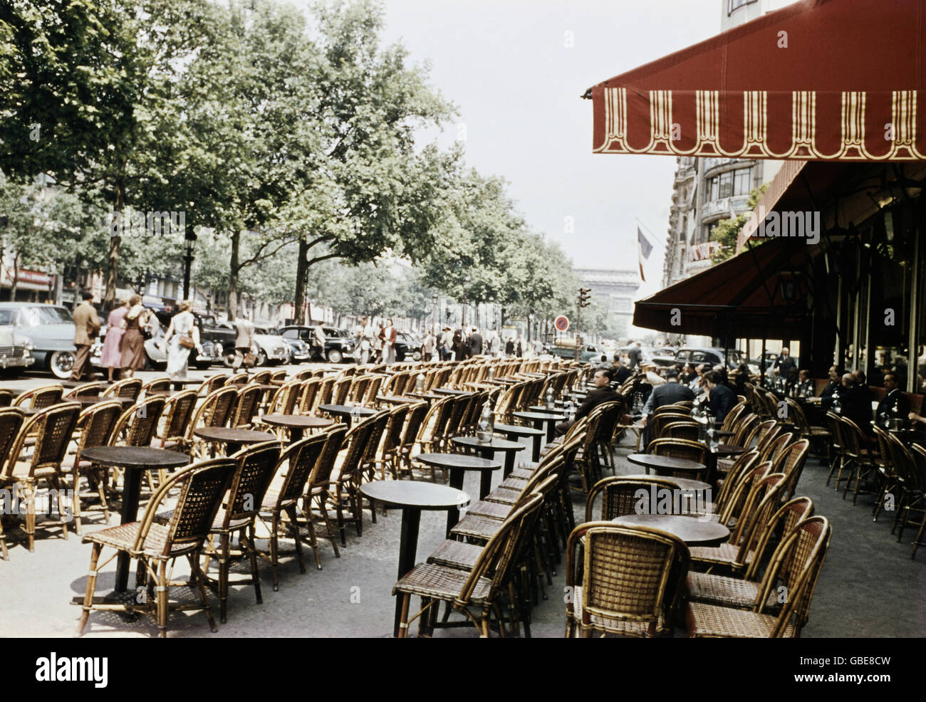 Géographie / Voyage, France, Paris, café aux champs Elysées, vers 1959, droits additionnels-Clearences-non disponible Banque D'Images