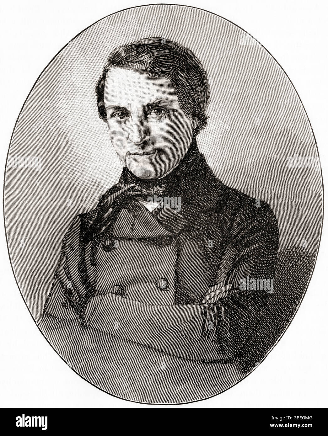 Louis Jean Joseph Charles Blanc, 1811 - 1882. L'historien et homme politique socialiste français. Banque D'Images