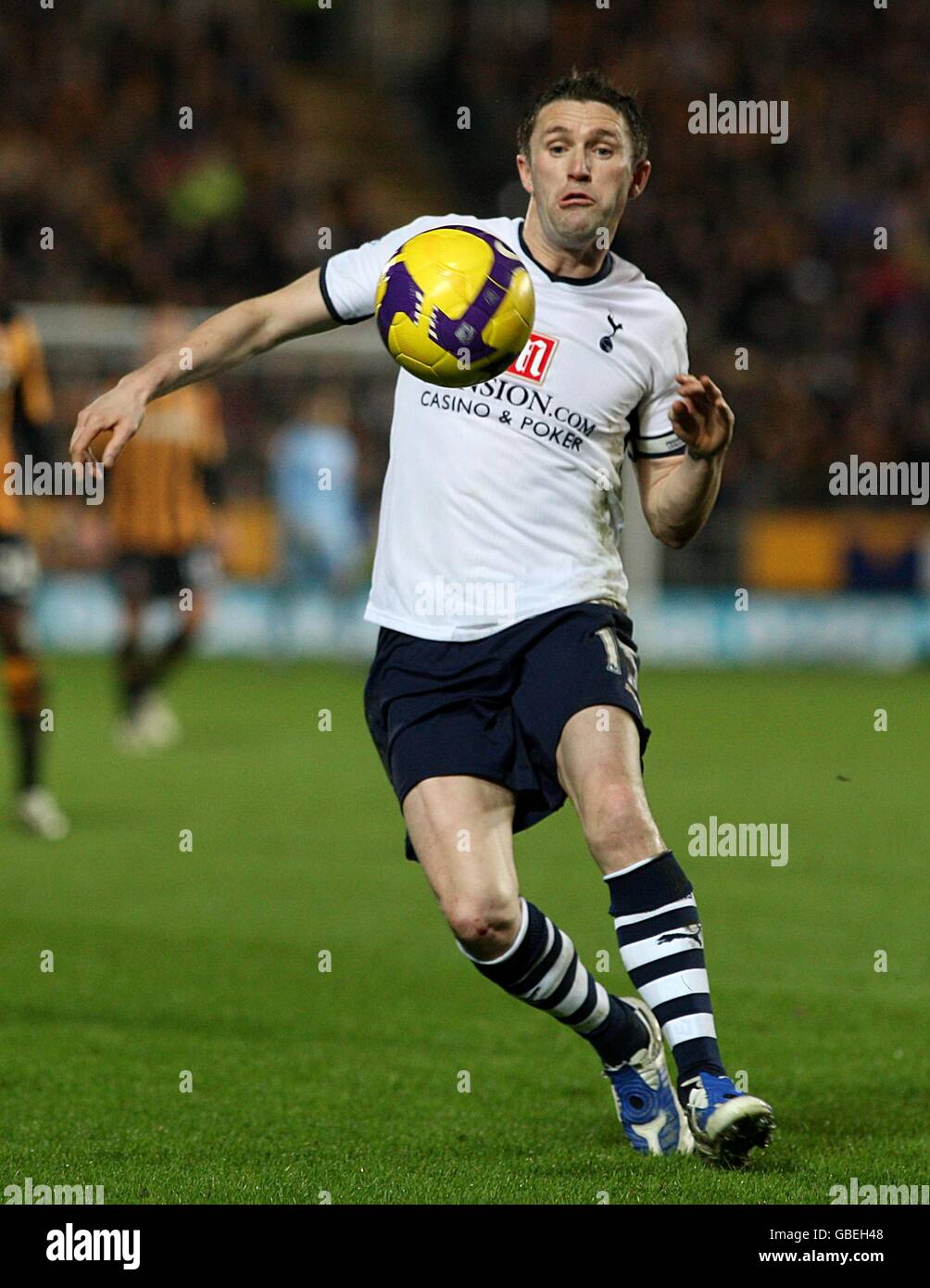 Football - Barclays Premier League - Hull City / Tottenham Hotspur - KC Stadium. Robbie Keane, Tottenham Hotspur Banque D'Images