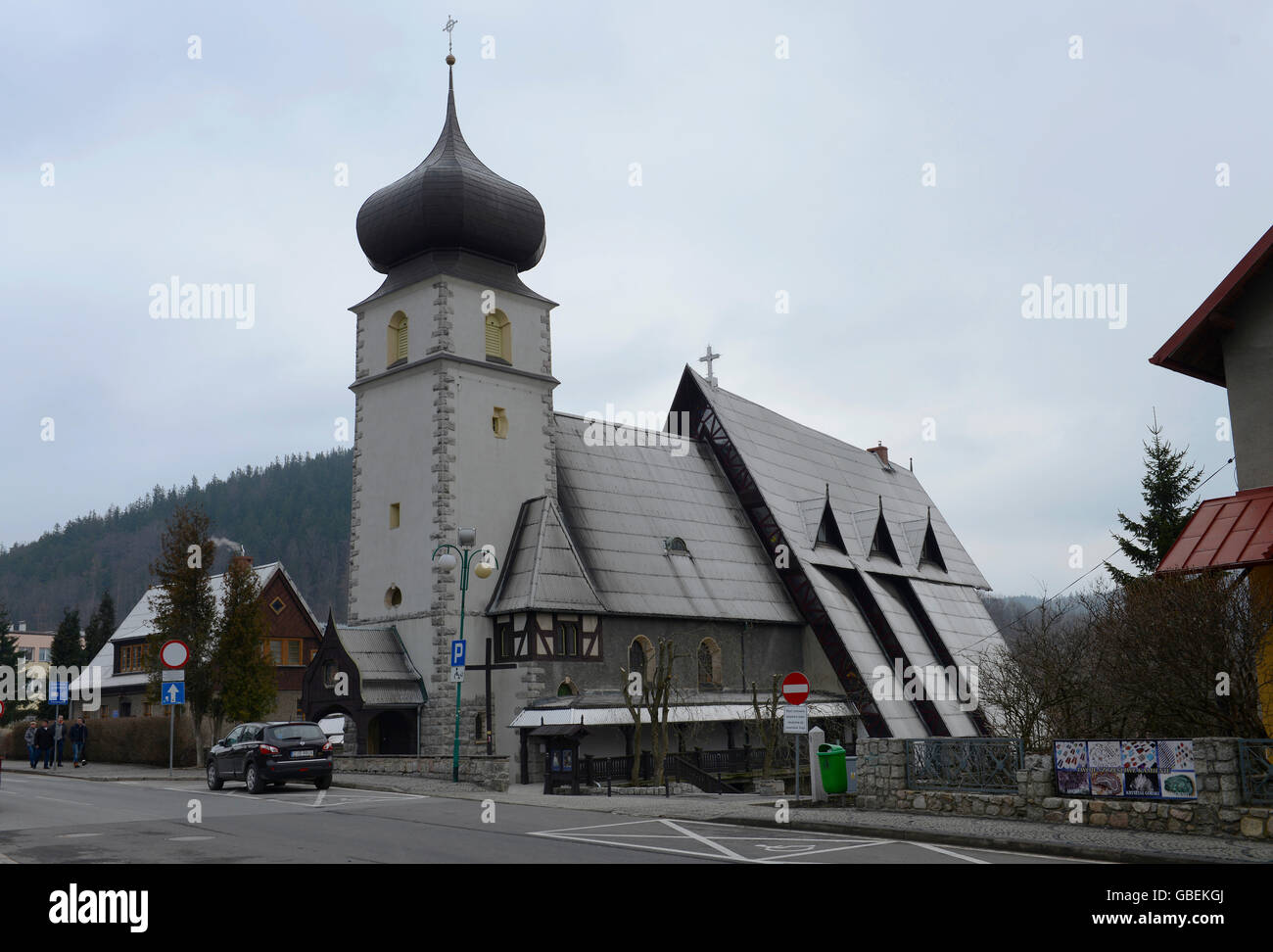 Kirche zur hl. Jungfrau Maria, Karpacz, Niederschlesien, Polen Banque D'Images