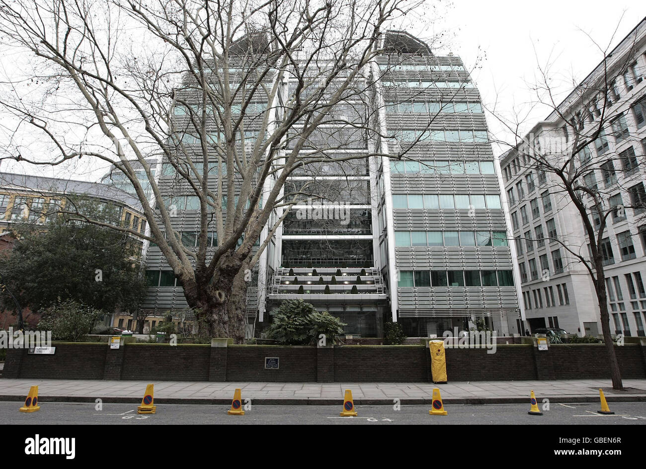 Vue générale du siège de Lloyds Banking Group sur Gresham Street dans la ville de Londres. Banque D'Images